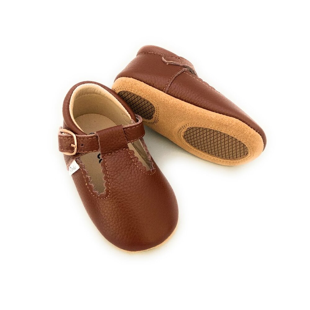 Starbie Soft-Sole Chocolate Brown Mary Janes Baby Shoes Toddler Shoes